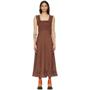 Ganni seersucker dress